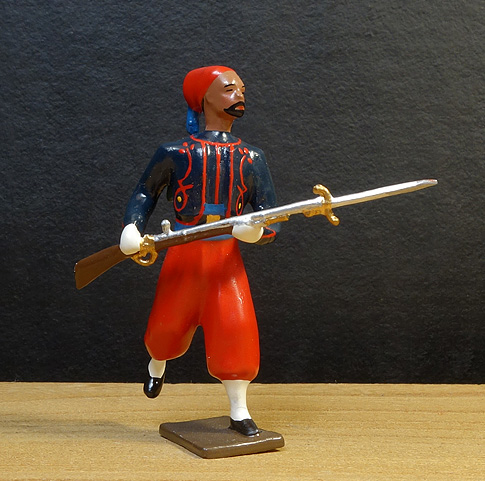 soldats de plomb et figurines de collection - boutique au plat d'étain à Paris - zouave avec chechia